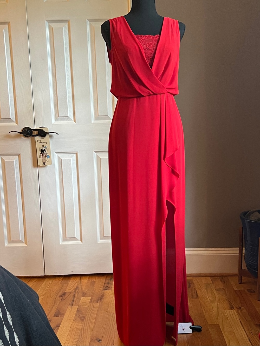 BCBG Koko evening dress rouge red